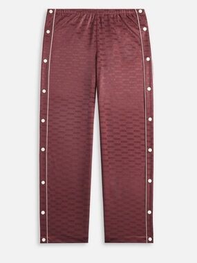 Kith red logo tear away button pants
